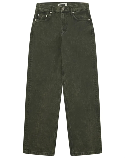 Carla Colour Jeans - Dark Green - Woodbird Female